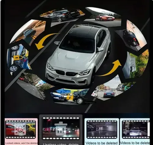 🔥3-channel HD dashcam with 32GB memory card