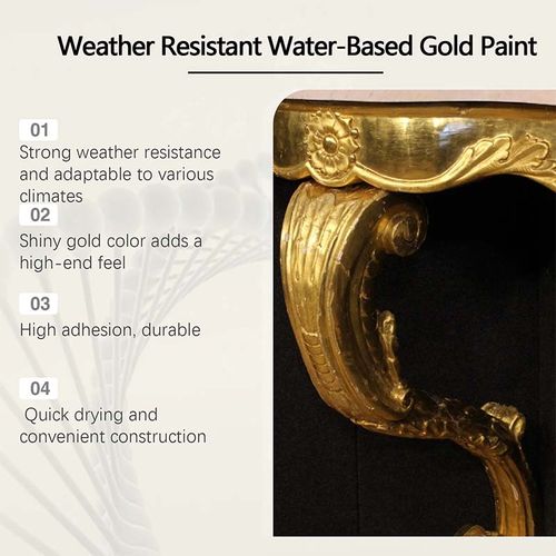 🎨🏡Water-Based Weather-Resistant Gold Paint+TWO PCS+300g