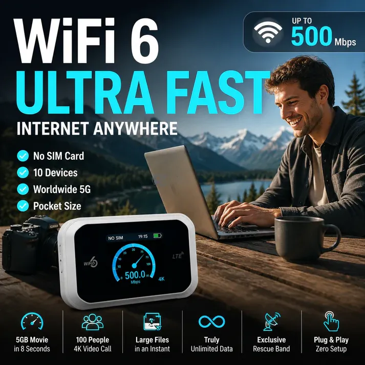📶Mobile hotspot with full Wi-Fi coverage✨SIM card not included