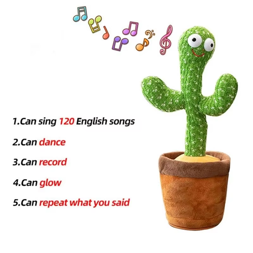 🌵🎶 Dancing Cactus Repeat Talking Toy – Fun, Music & Laughter for All Ages! 🎶🌵