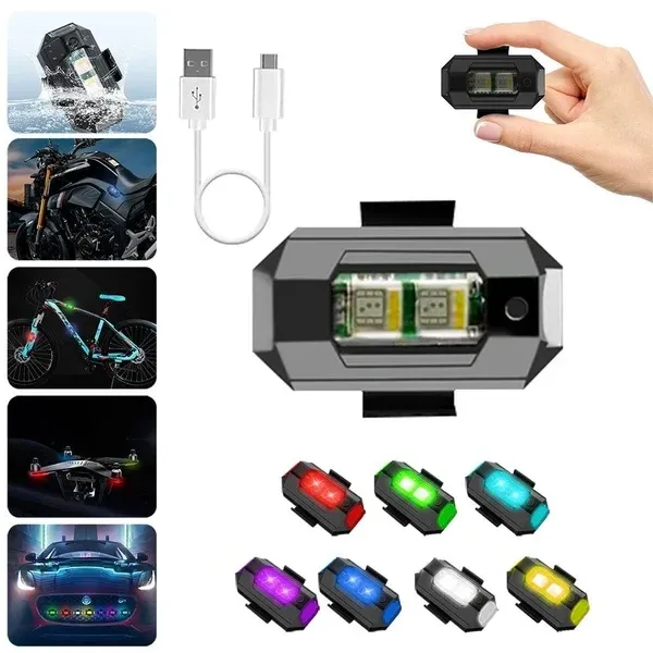 🔥 Wireless Mini Strobe LED Warning Light for Vehicles🔥(8pcs)