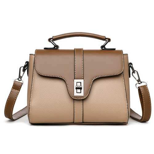 2025 New Products Designer GENUINE LEATHER Luxury Bags Women Crossbody Bags With Flip Lock Colour Blocked Gift