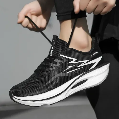 Men's Fashion Lightweight Casual Shoes, Soft Comfortable Lining, Light Cushioning, Strong Grip Sole, Ideal for Running and Daily Wear, Colorblock Sporty Running Shoes