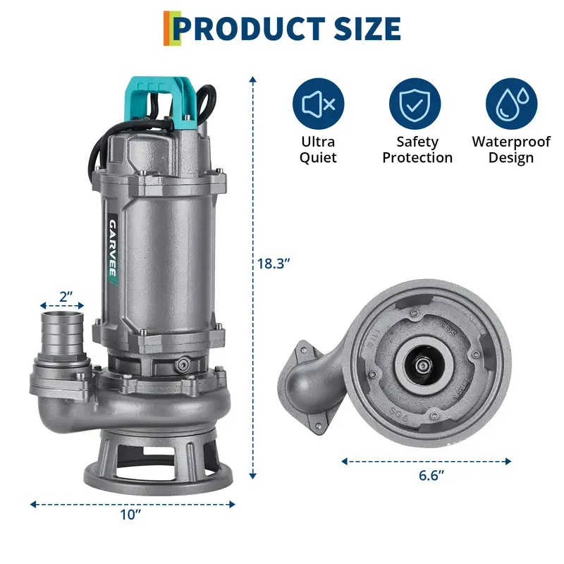 🔥 WQ Submersible Sewage Pump – Powerful Water Drainage Solution! 💧⚡