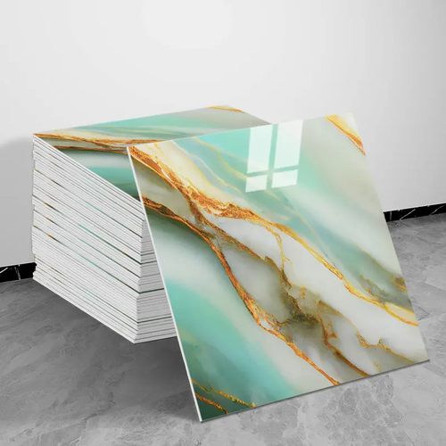 Self-Adhesive Waterproof Faux Marble Finish Marble Wall Stickers.30×30 cm,50PCS 2 mm thick