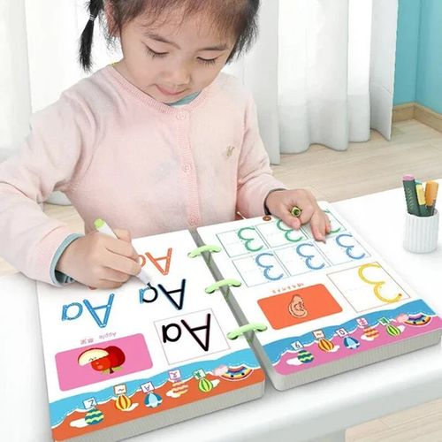 Magical Sank Pen Control Training Book Children Preschool Pen Control Magical Tracing Workbook