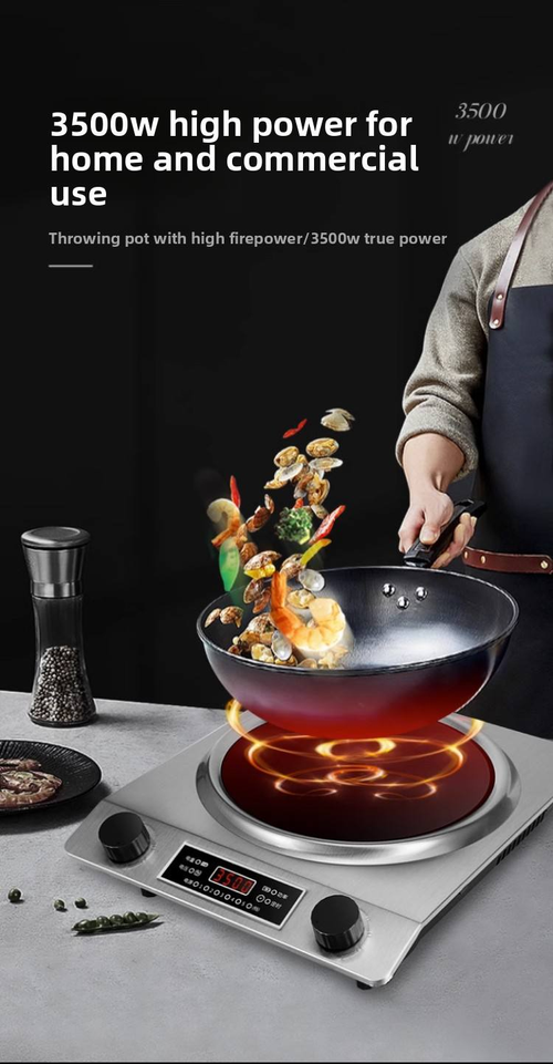 Commercial Electric Pattern Cooking 3500W Touch Control Stove Heating Radiant Infrared Cooker Induction Cooker Parts
