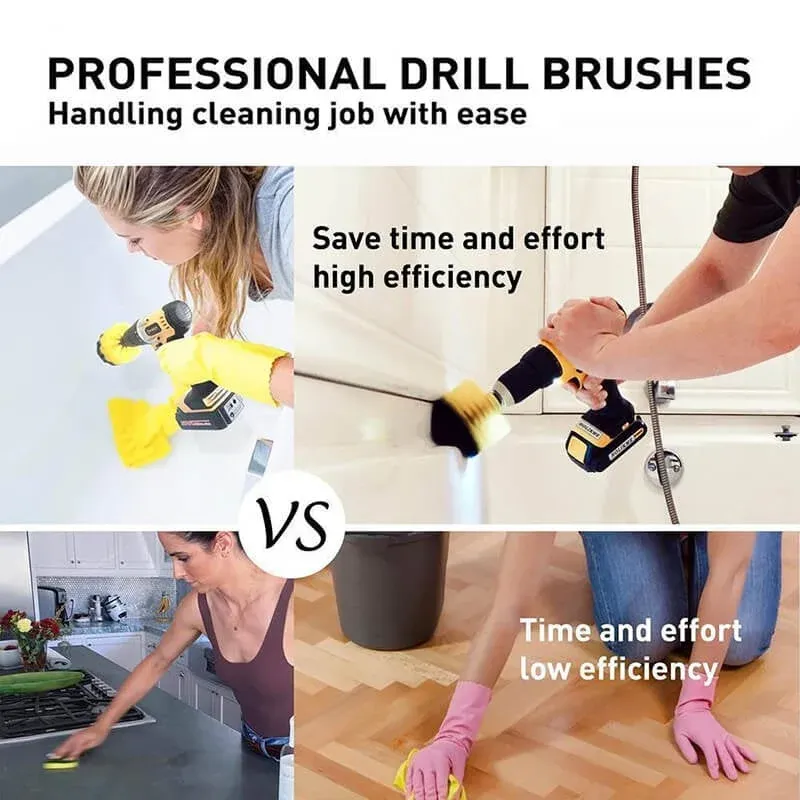 5 Pack Drill Brush Attachments Set