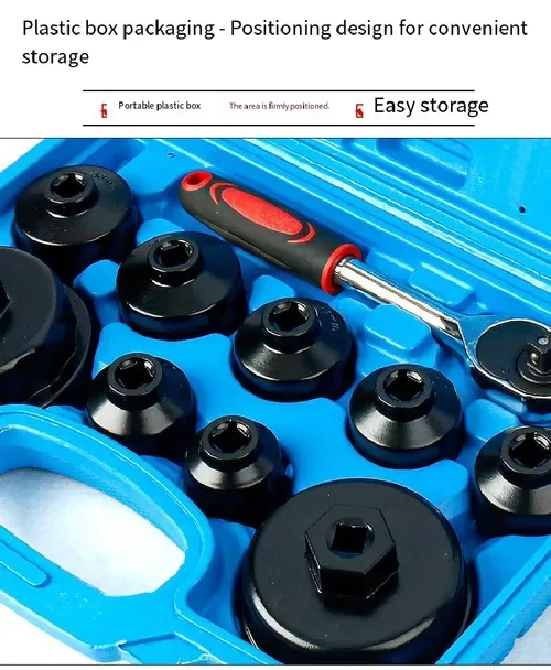 Oil filter wrench set (10-piece kit)