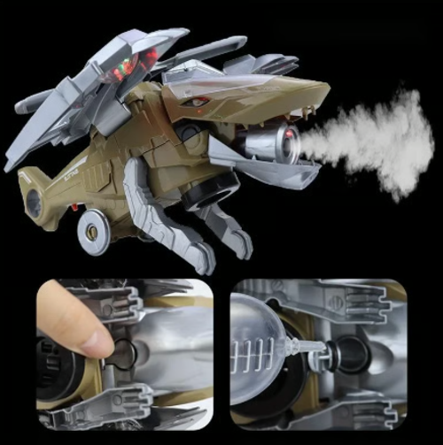🔥 LED Transforming Dinosaur Helicopter Toy