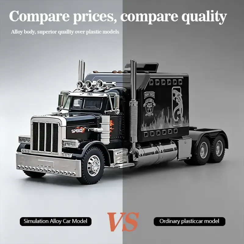 Interactive Realistic Heavy-Duty Semi-Truck Toy