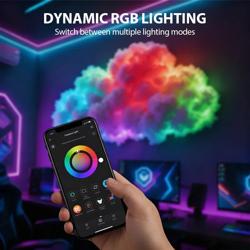 DIY USB-Powered Thundercloud LED Light Decor🌈☁️