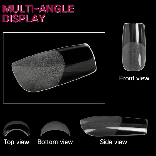 120pcs Semi-Matte Full Adhesive Transparent Box