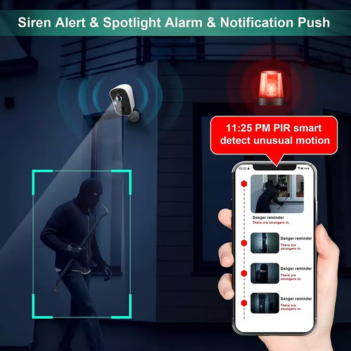 1080P Outdoor Camera Wireless WiFi-Home Security Cameras Wireless Outdoor