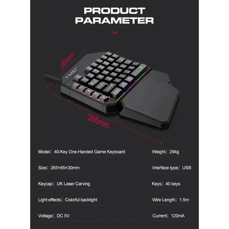 5-in-1 RGB Gaming Keyboard & Mouse Combo with Controller