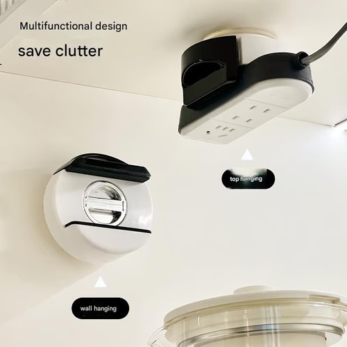 🌟🌸No-Drill Suction Cup Power Strip Holder