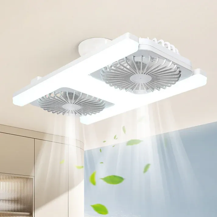 2-in-1 LED Ceiling Fan Light – Dual Cooling, Ultra Bright, Tool-Free Install 🌀