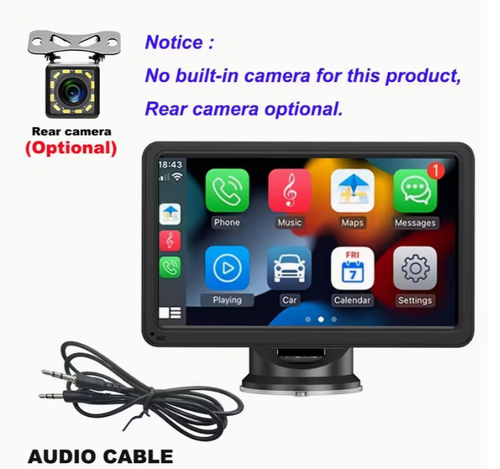 7-Inch Car Multimedia Player with HD Touchscreen