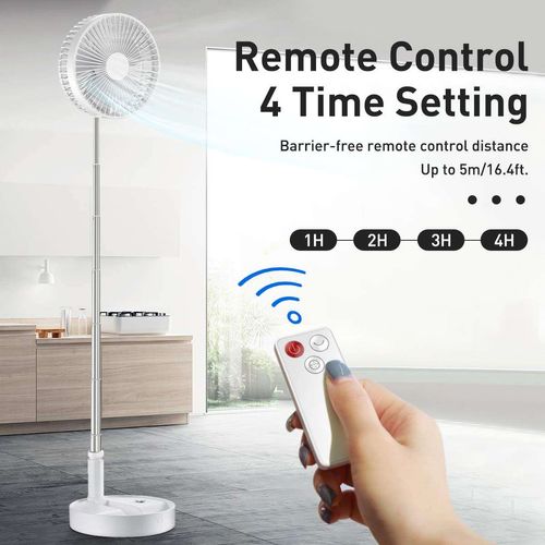 Type-C Rechargeable Portable Folding Remote Control Fan