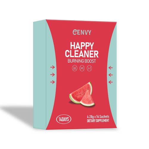 New Upgrade Watermelon Flavor Happy Cleaner Superfood Powder – Sugar-Free Berry Drink Mix, Antioxidant & Digestion Support, Vegan, Non-GMO, Gluten-Free, 14 Packets