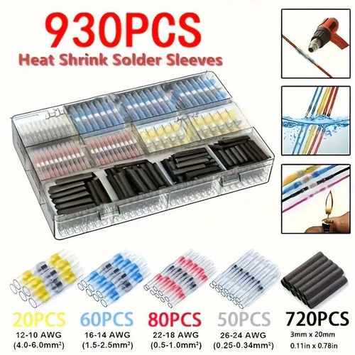 210pcs Waterproof Solder Seal Electrical Connectors