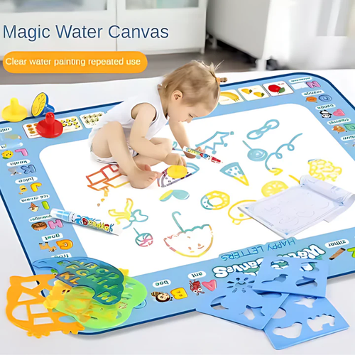 Magic Water Drawing Mat Reusable Doodle Painting Board with Pens Montessori Educational Toys for Kids Halloween Christmas Gift