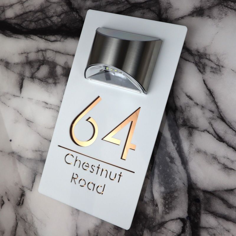 Personalisierte Solarlicht-Laserschnitt-Hausplatte