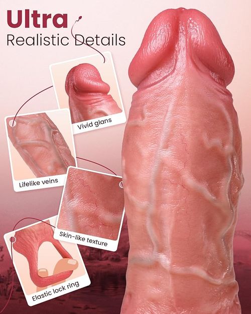 Penis Sleeve Sex Toys for Men 6.4'' Girth 40% Thicker Realistic Cock Sleeve