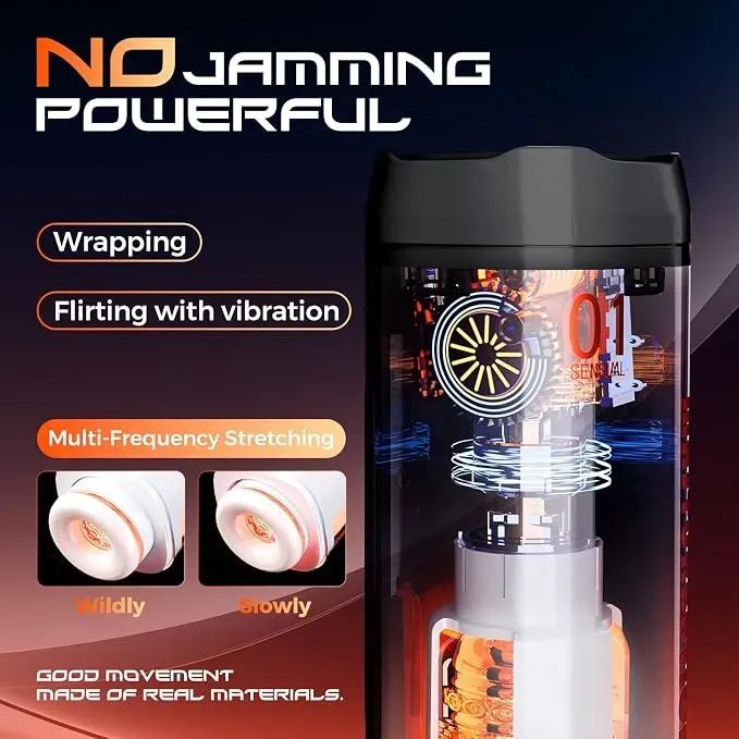 The Jiuai Automatic Electric Self-Retracting Masturbation Cup offers a realistic sexual sensation and customizable colors, making it suitable for male masturbation.
