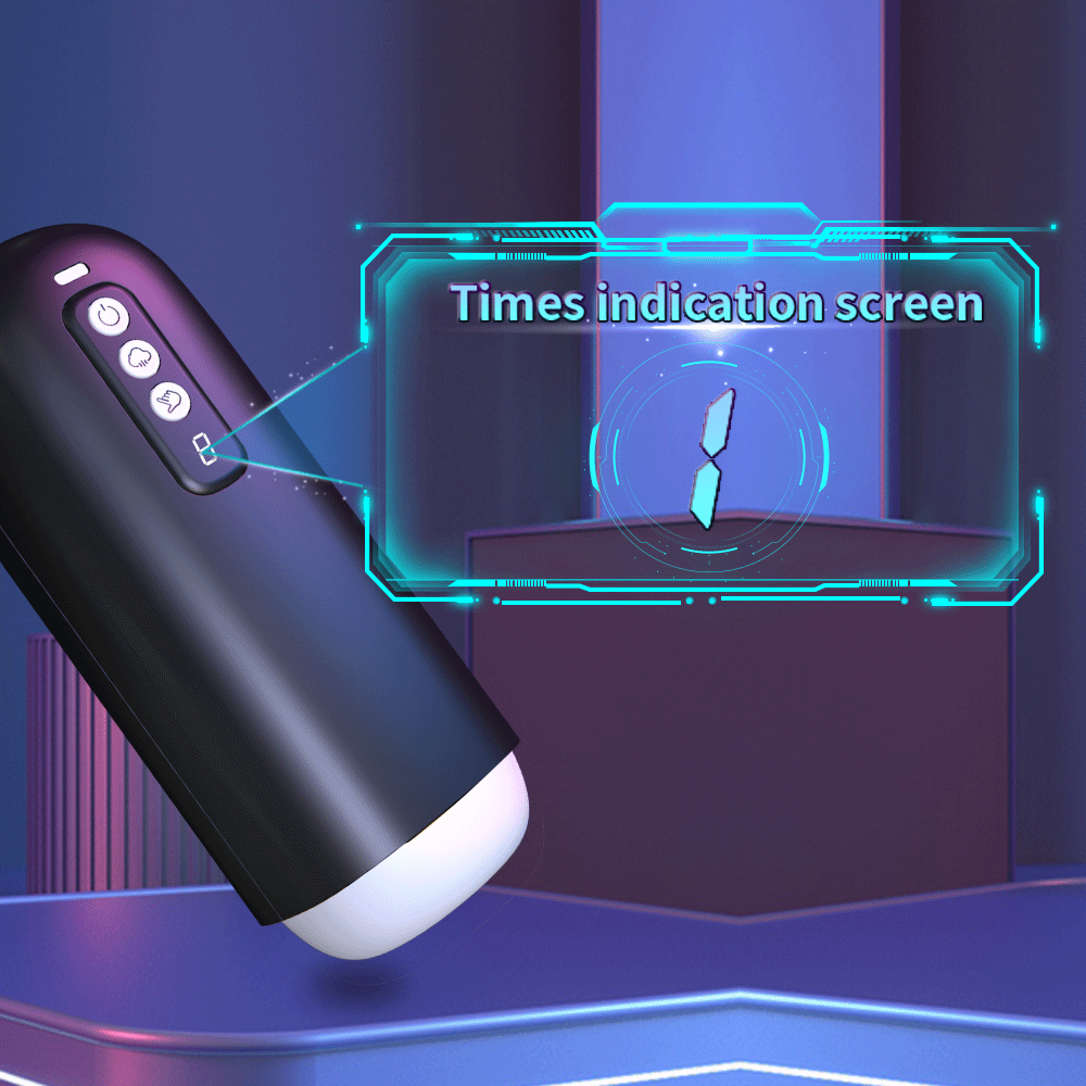 Multifunctional male masturbator with heating, voice control, rotation and automatic thrusting