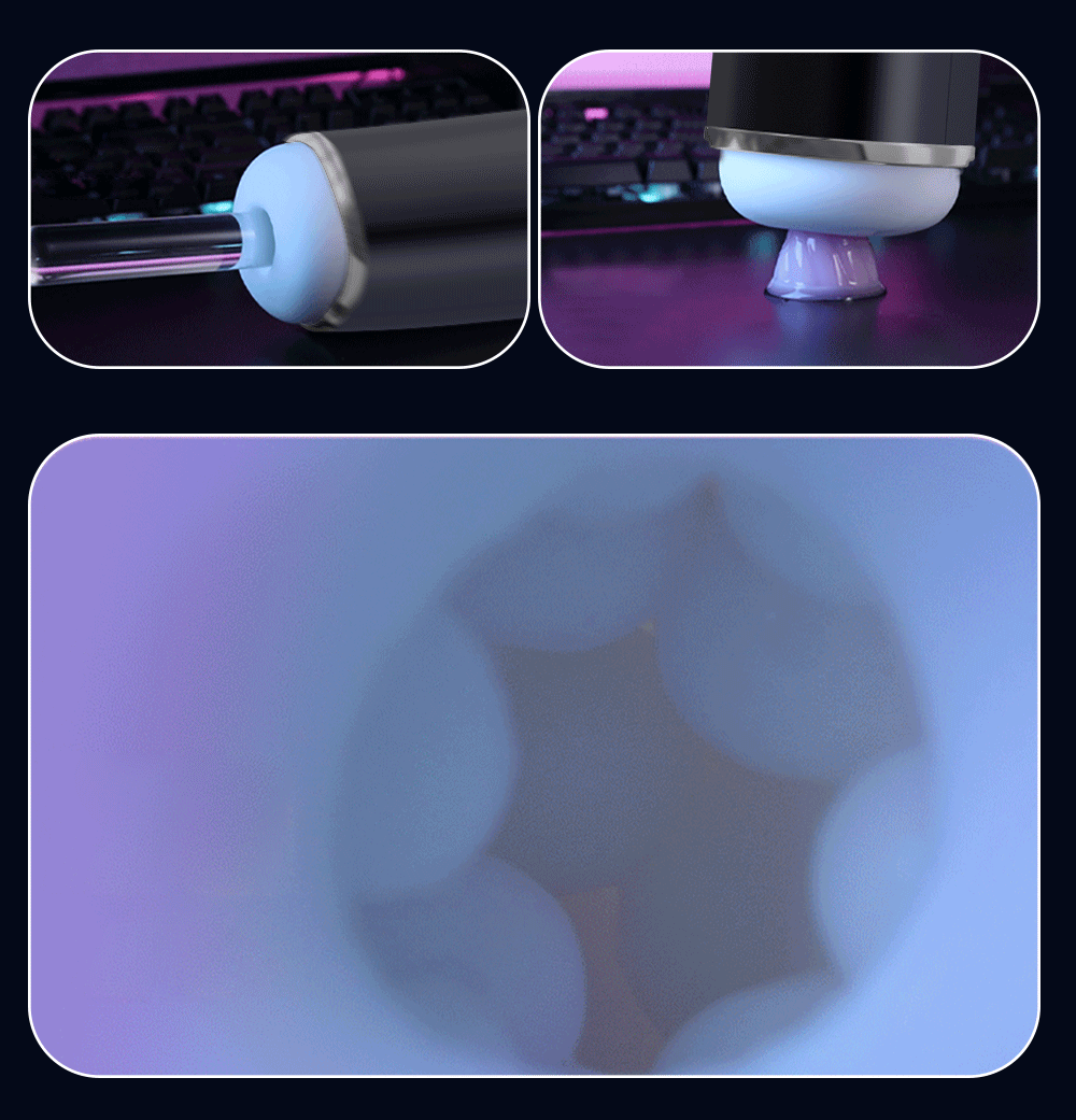 Multifunctional male masturbator with heating, voice control, rotation and automatic thrusting