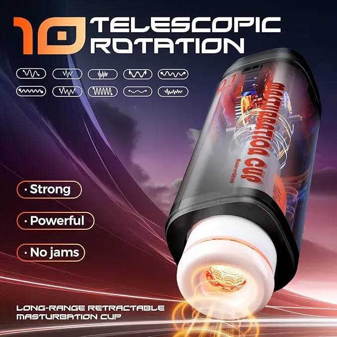 The Jiuai Automatic Electric Self-Retracting Masturbation Cup offers a realistic sexual sensation and customizable colors, making it suitable for male masturbation.