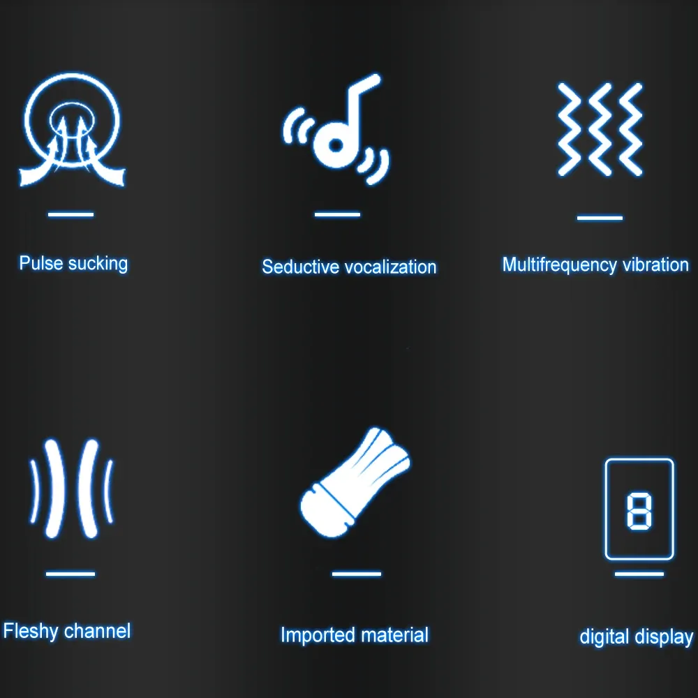 Multifunctional male masturbator with heating, voice control, rotation and automatic thrusting