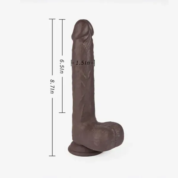 8.7 Dark-Brown Remote Control Multifunctional Dildo