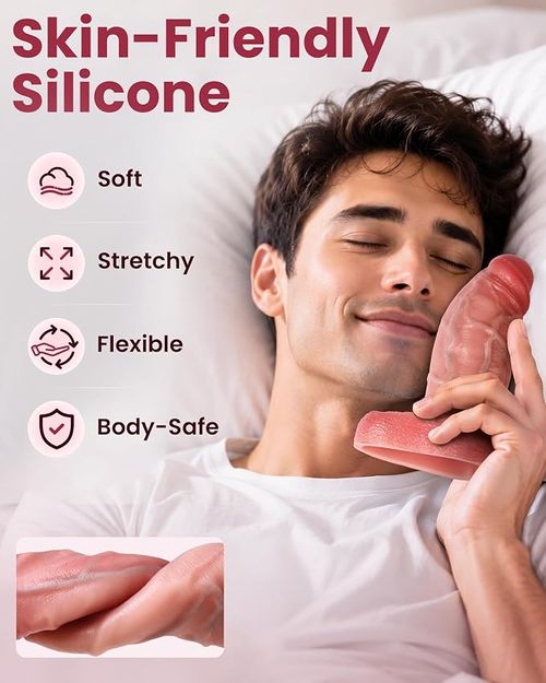 Penis Sleeve Sex Toys for Men 6.4'' Girth 40% Thicker Realistic Cock Sleeve