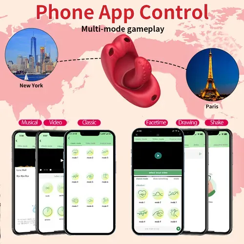 APP Mini Panty Vibrator Clitoral Vaginal Stimulator 10 Vibrations