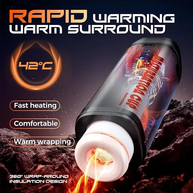 The Jiuai Automatic Electric Self-Retracting Masturbation Cup offers a realistic sexual sensation and customizable colors, making it suitable for male masturbation.
