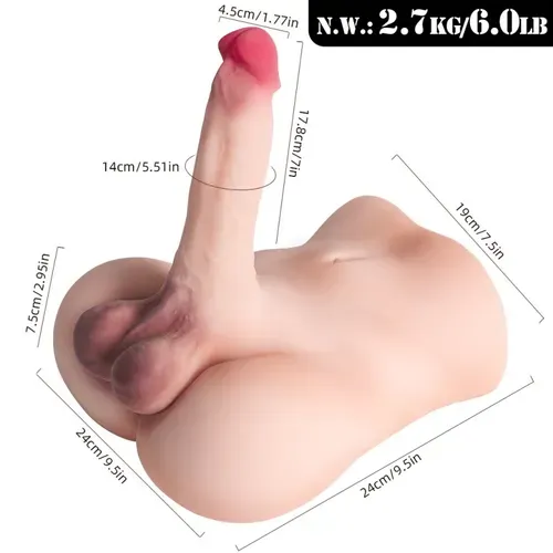 8.8Lb Bendable Penis Male Torso Sex Doll