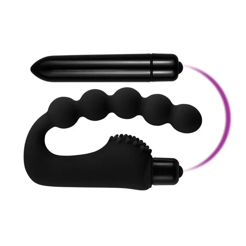 10-Frequency Vibrating Tentacles Anal Beads