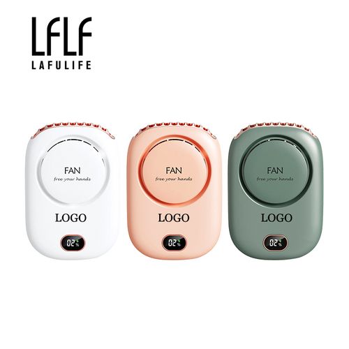 Mini Portable Bladeless Neck Fan Rechargeable Quiet Waist Hanging Cooling Fan for Outdoor