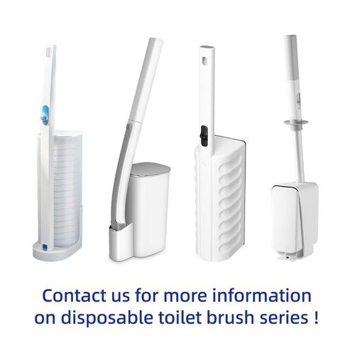 15 Refills Disposable Toilet Brush and Holder Bathroom Toilet Cleaning Set