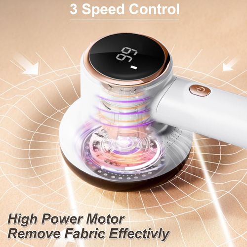 Portable Electric Lint Remover Rechargeable Fabric Shaver with LED Digital Display for Clothes Sweater