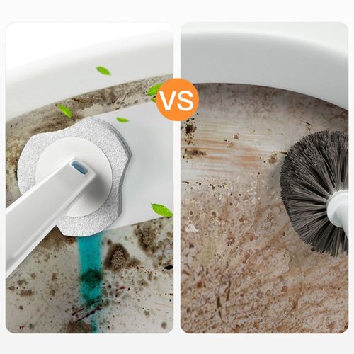 15 Refills Disposable Toilet Brush and Holder Bathroom Toilet Cleaning Set