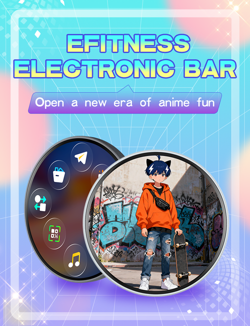 1.85 Inch Dynamic Smart Wearable Electronic Badge LED Digital Name Tag Programmable for Business