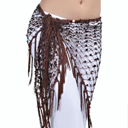 Egyptian triangle sequin belly dance hip scarves