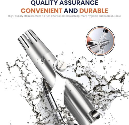 🔥HOT SALE🔥 COD！Stainless Steel Nose Hair Trimmer: Round-Tip Manual Nose Hair Trimmer—The Ultimate Tool