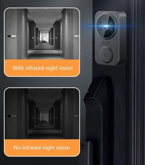 🔥HOT SALE🔥 COD！High-Definition Video Surveillance Smart Doorbell with 4.3-Inch Screen, Peephole Doorbell, Two-Way Video Smart Doorbell