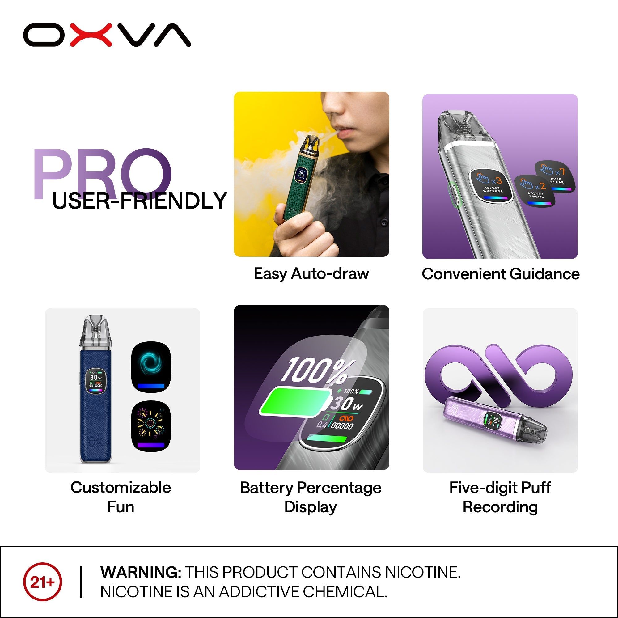 正品-OXVA小蠻牛二代Pro主機套裝（功率30W）/註油空彈
