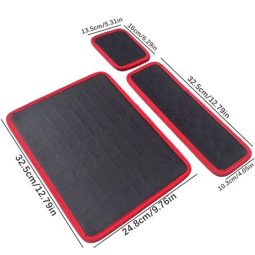 2+1Pcs Flexible PVC Magnetic Tool Mat & Tray for Auto Repair & Garage Workshop