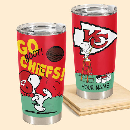 Personalisierter NFL Washington Commanders Tumbler mit Snoopy – Edelstahl-Tumbler 600ml 900ml – Bestes Geschenk